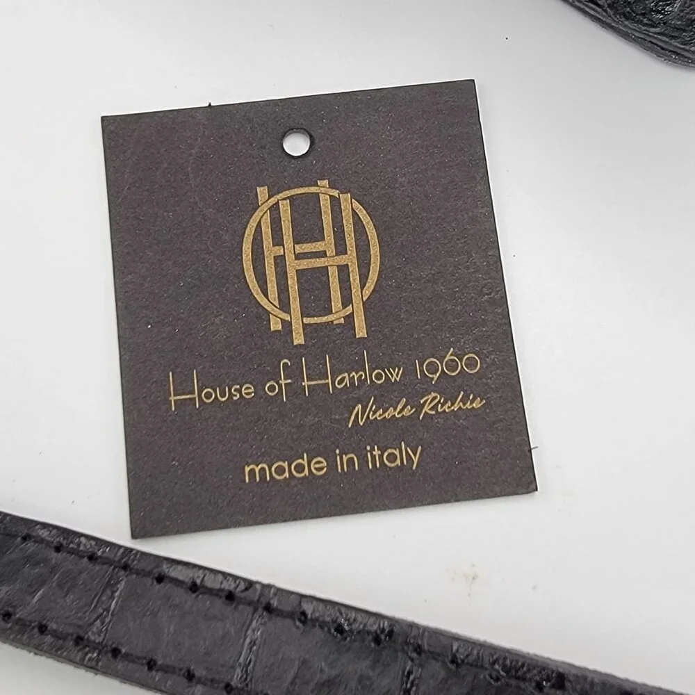 House of Harlow 1960 Leather Crossbody Bag with Snake Handle - Picture 15 of 16